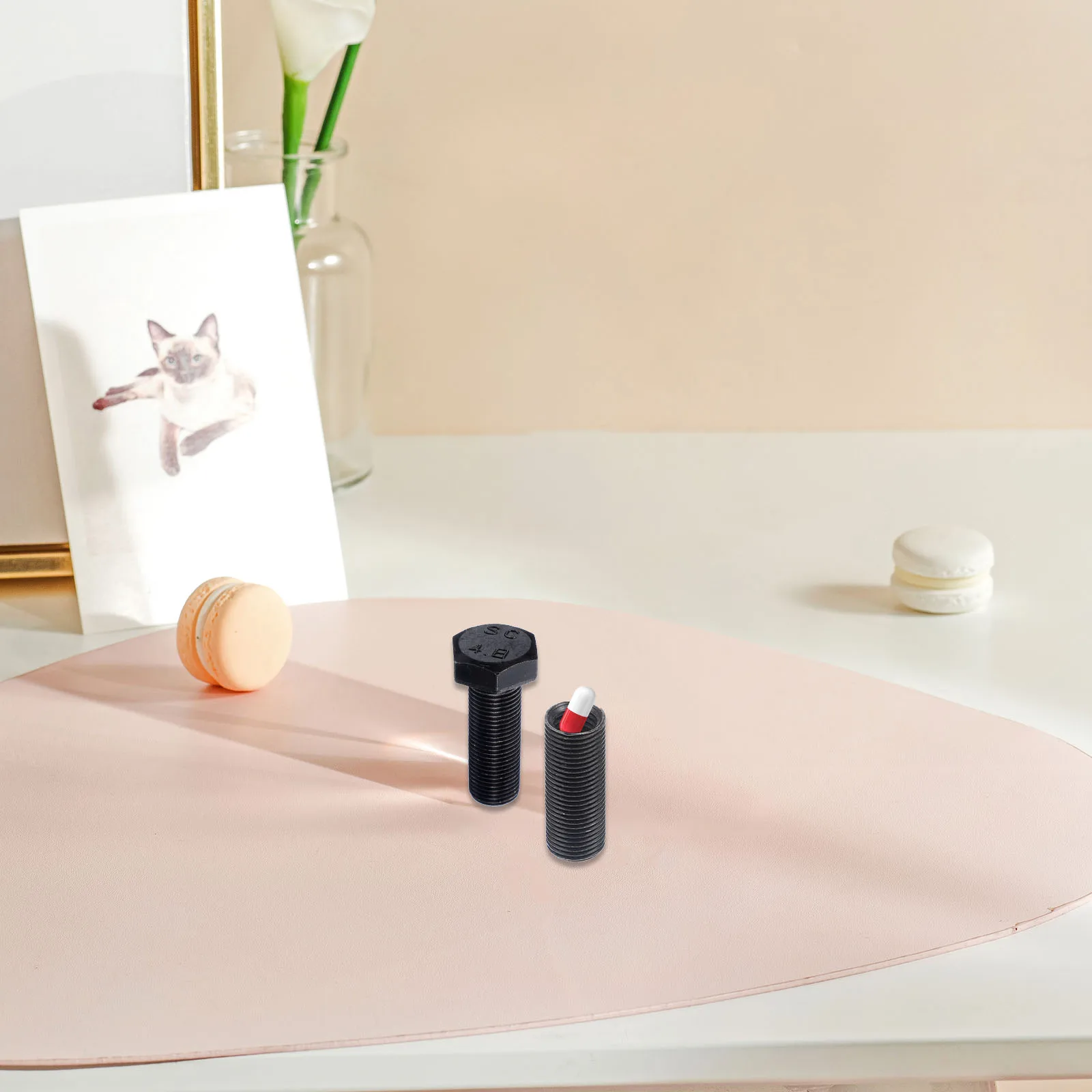 1pc Outdoor Screw Storage Box Silver Metal Hidden Container Waterproof Camping Durable Secret Stash Solution Storage Case