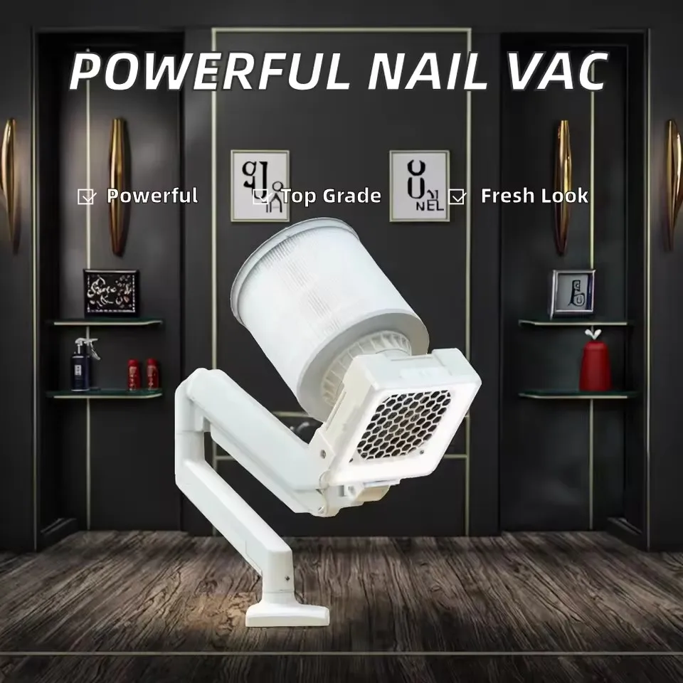 2026 Manicure Table with LED Light Vacuum Cleaner Pedicure Dust Collector Other Nail Supplies