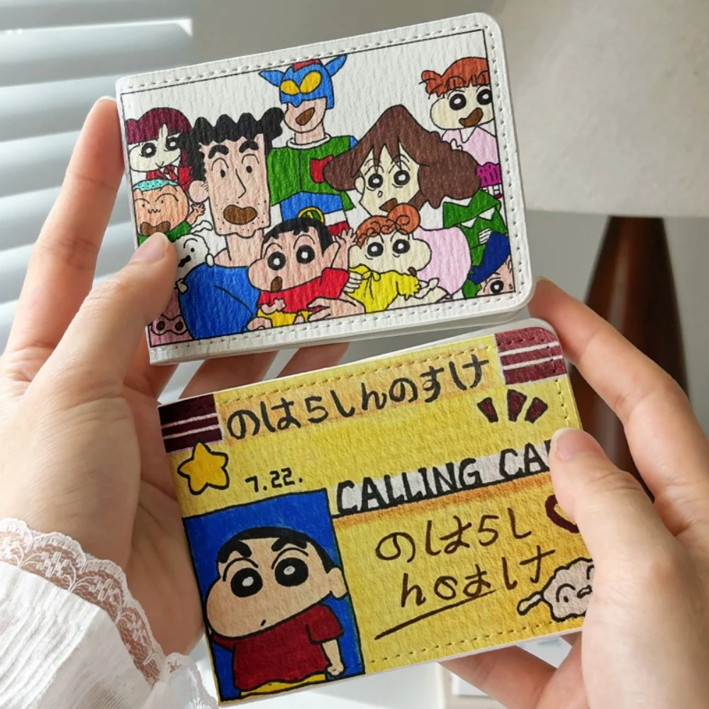 

Kawaii Crayon Shin-Chan Driver License Holder Cute PU Leather Card Bag For Travel ID Cardholder Car Driving Organizer Gifts