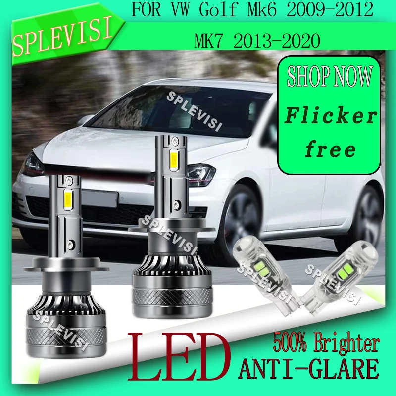 

H7 477 Durable and Reliable Warranty 2 Year 200W 20000LM Low Dipped Beam Bulbs For VW Golf Mk6 2009-2012 MK7 2013 2014 2015-2020