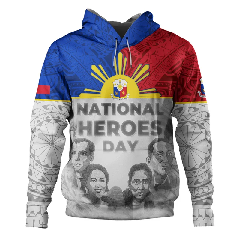 Philippine Flag National Emblem Graphic Hoodies For Men New In Hoodies & Sweatshirts Pullover Streetwear Women Kid Sportwear