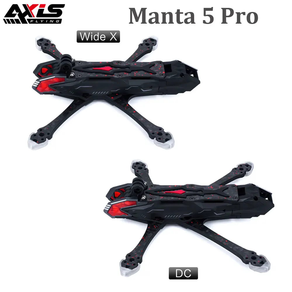 

Axisflying Manta 5 Pro DC/Squashed X 5inch 6S FPV Frame Kit Wheelbase 226.5mm for RC FPV Freestyle Drone