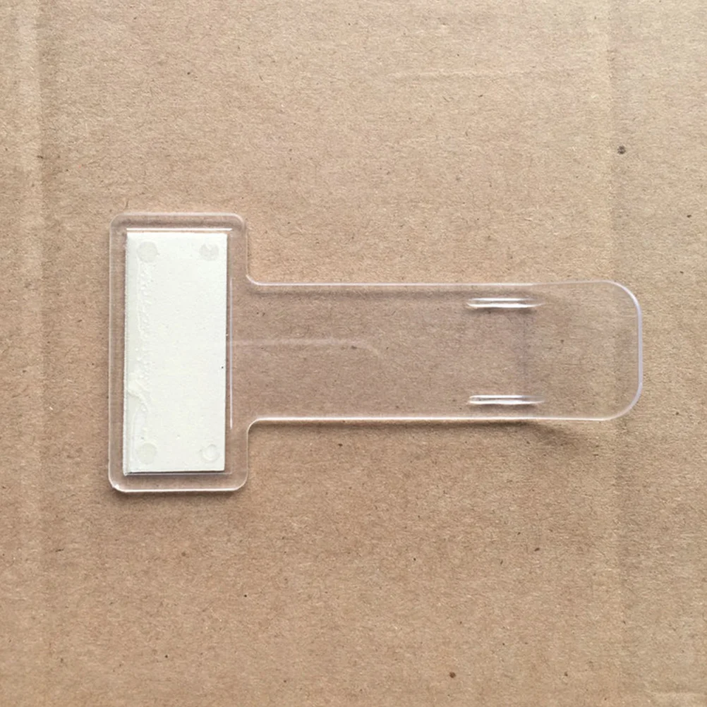 

20Pcs Clear Plastic Ticket Folder No Sticky Car Parking Ticket Holder Windscreen Mountable Note Clip for Home Or Vehicle Use