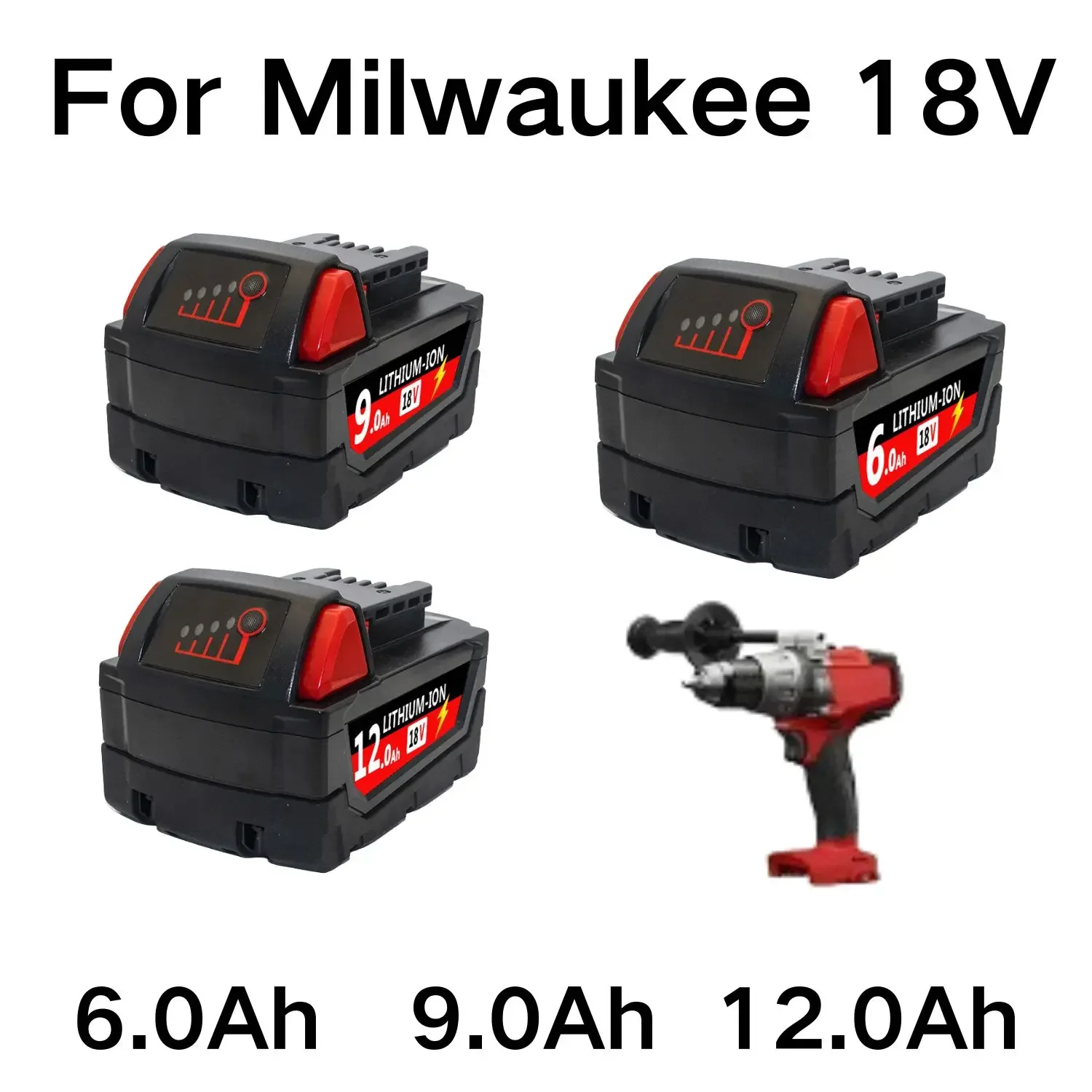 

Аккумуляторная батарея 18 в для Milwaukee M18 M18B6 XC 9,0 Ah li-ion 48-11-1860 48-11-1852 или 48-11-1850 48-11-1840, беспроводные электроинструменты