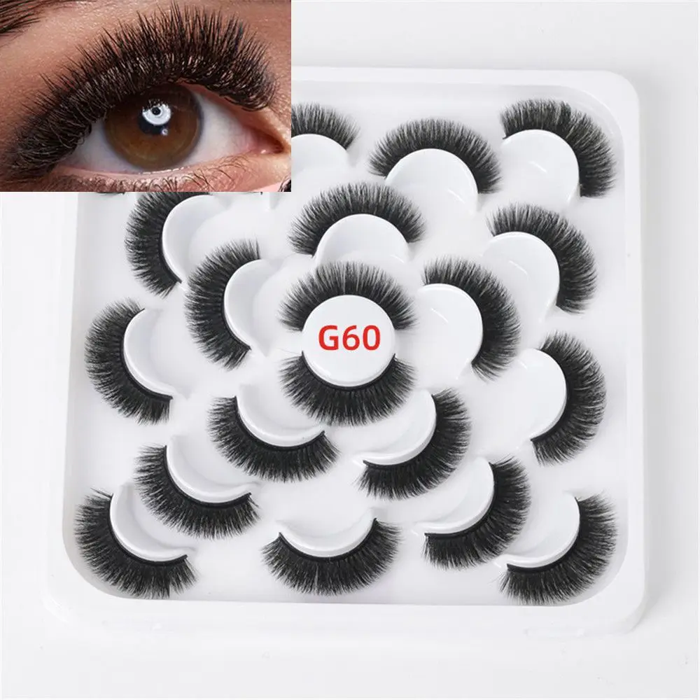 Tools Natural Mega Lift & Fluffy Eyelashes Extension Strips D Curl Lashes Extension Faux Mink Hair Russian Volume Strips Lashes