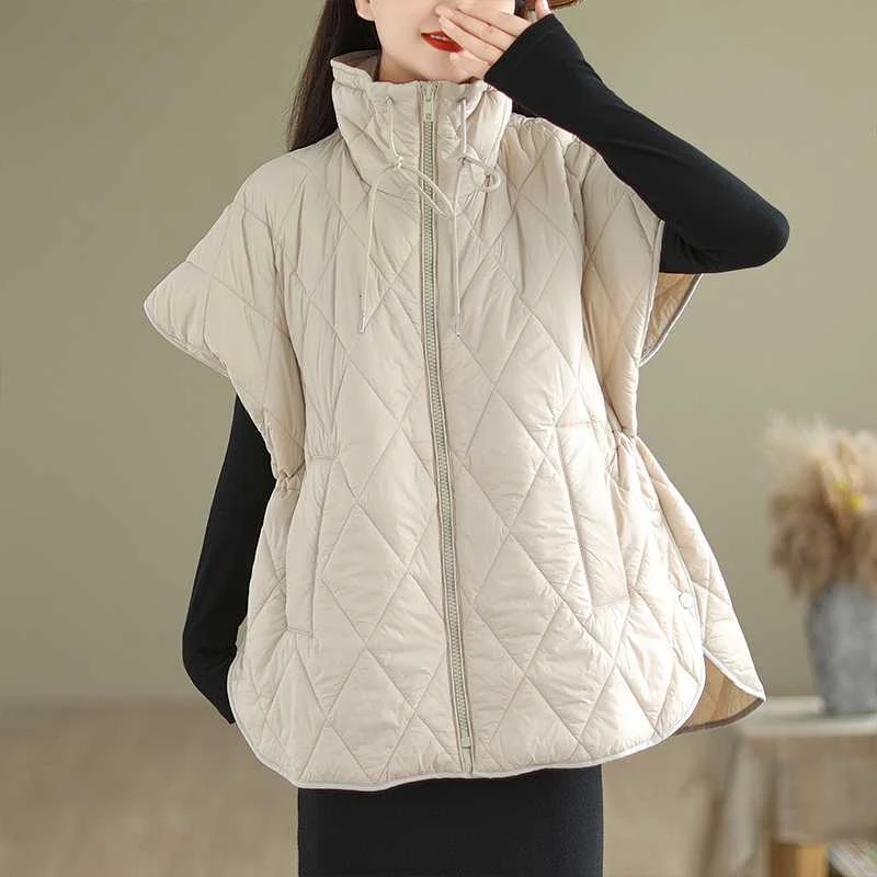 Women\'s Cotton Vest 2025 Autumn Winter Fashion Simplicity Comfortable Down Cotton Waistcoat Temperament Versatile Ladies Jacket