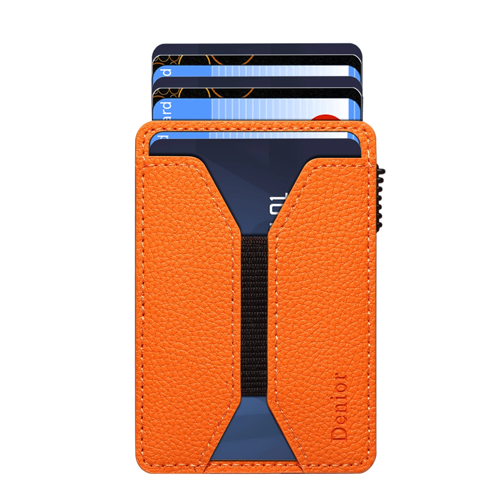 حقيبة بطاقات مغناطيسية من Denior Magsafe، صندوق بطاقات متعدد الوظائف من النوع الضغط، يمكن أن يحمل 6-8 محفظة جلدية لبطاقات الائتمان #4