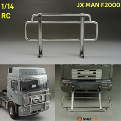 1/14 RC Toy Truck Metal Front Bumper For JXModel MAN F2000 For Tamiya LESU 1/14 RC Tractor Truck Trailer Tipper Part Accessories
