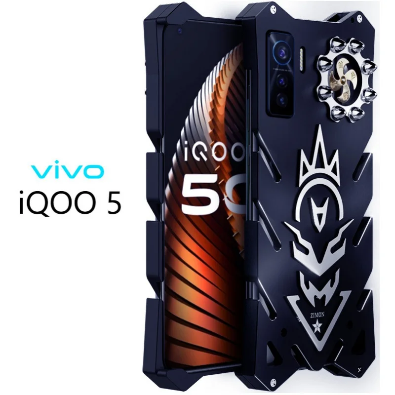 

Iqoo5 Metal Phone Case Drop-Resistant Vivoiqoo5pro Phone Case New Fire God for Vivoiqoo5