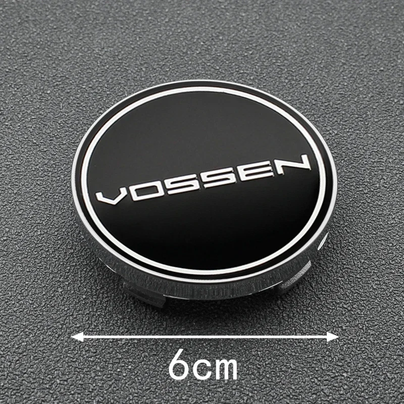 4pcs 56+60mm Vossen Badge Emblem Car Wheel Hub Center Caps Sticker Rim Cover Decorative Stickers Decals Auto Styling Accessories