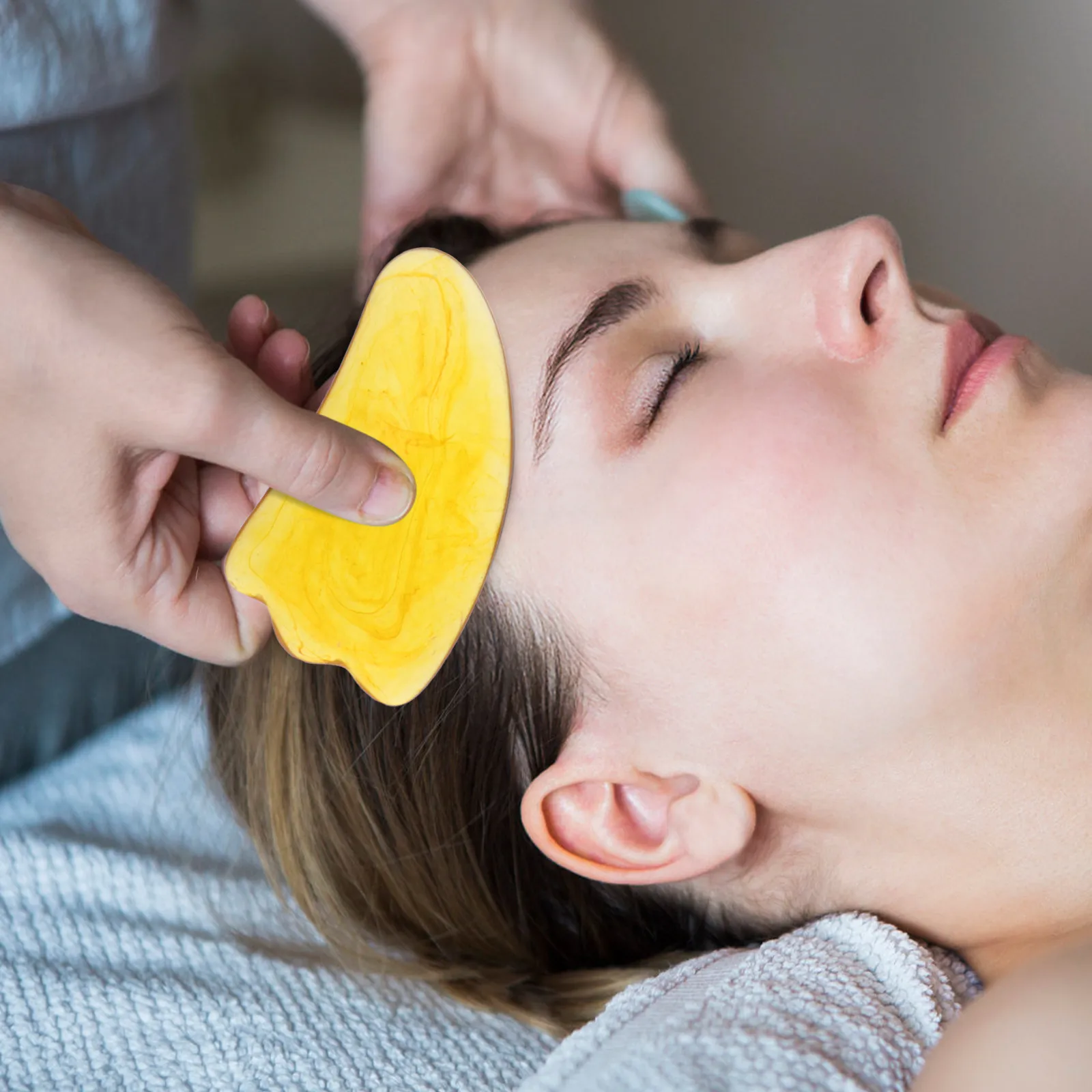8Pcs Beeswax Resin Massaging Scraping Plate Set for Face Body Head Lymphatic Drainage Microcirculation Boost Cell Metabolism