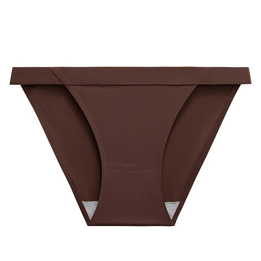 Low Waist Ice Silk Sexy Comfortable Breathable Cotton Triangle Panties Women