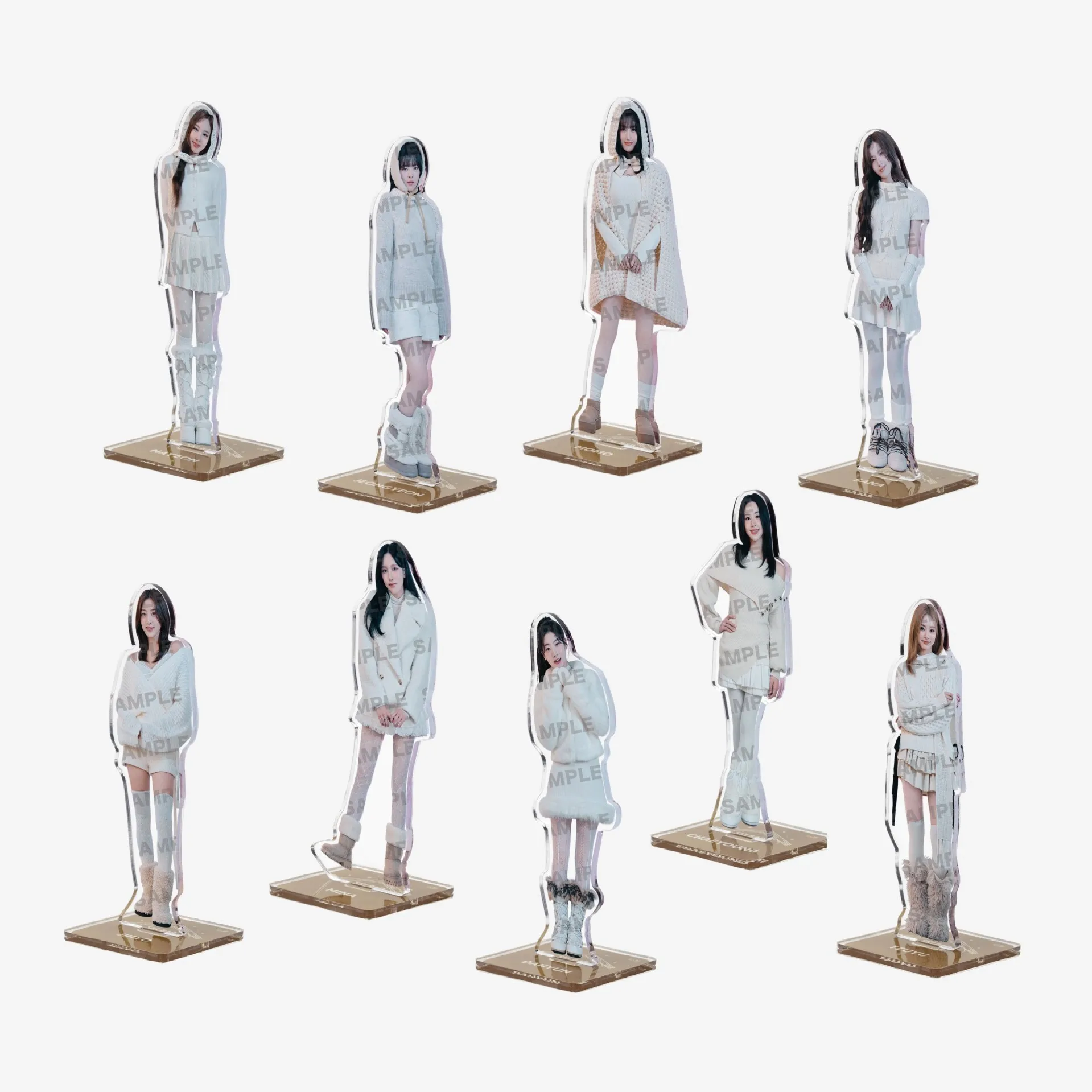 KPOP TW Fashion Acrylic Stand MINA JEONGYEON CHAEYOUNG TZUYU SANA 10CM Two-Sided Standing Model Desktop Ornament Fans Collection