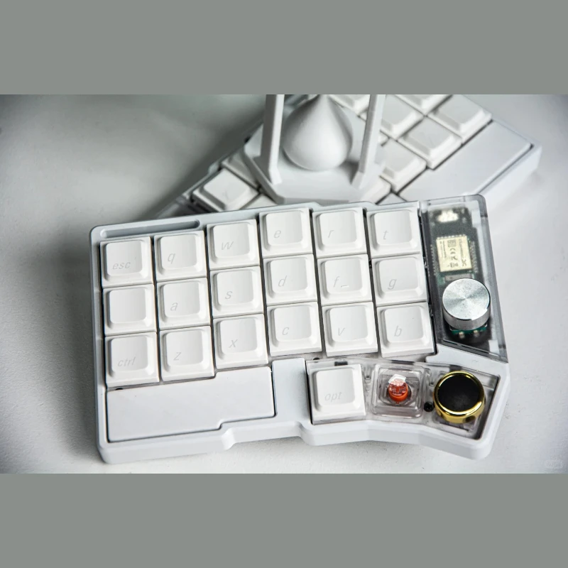 Cornix Split Keyboard Wireless Dual-mode Hot-swap Split Keyboard Kit Anodized Aluminum Vial Office Ergonomics Gaming Keyboard
