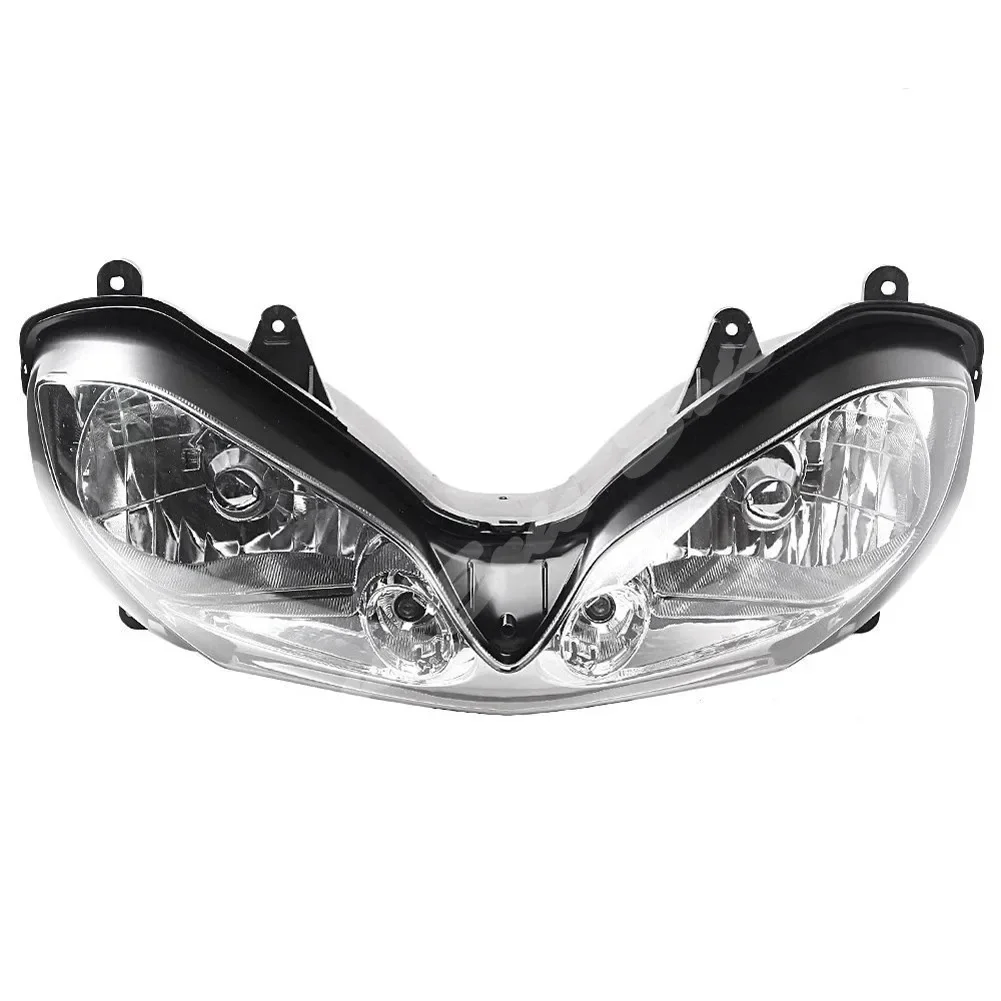 Motorcycle Front Headlight Lamp Assembly For Kawasaki Ninja ZX-10R 2004 2005 Clear Lens