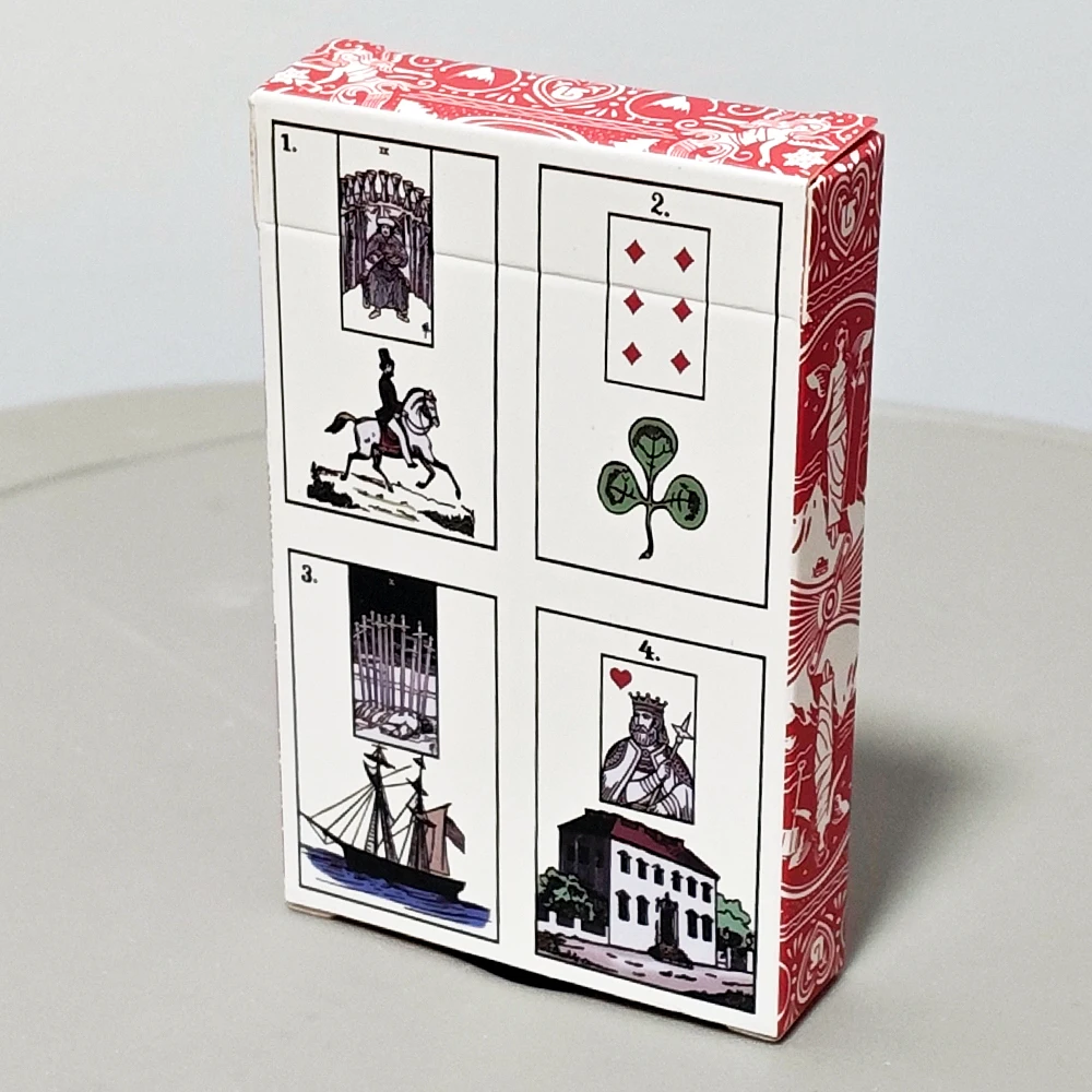 TheNew York Lenormand Deck – Historical 9*6cm 36-Card Divination Deck Vintage Style Cartomancy Cards Double-embossed