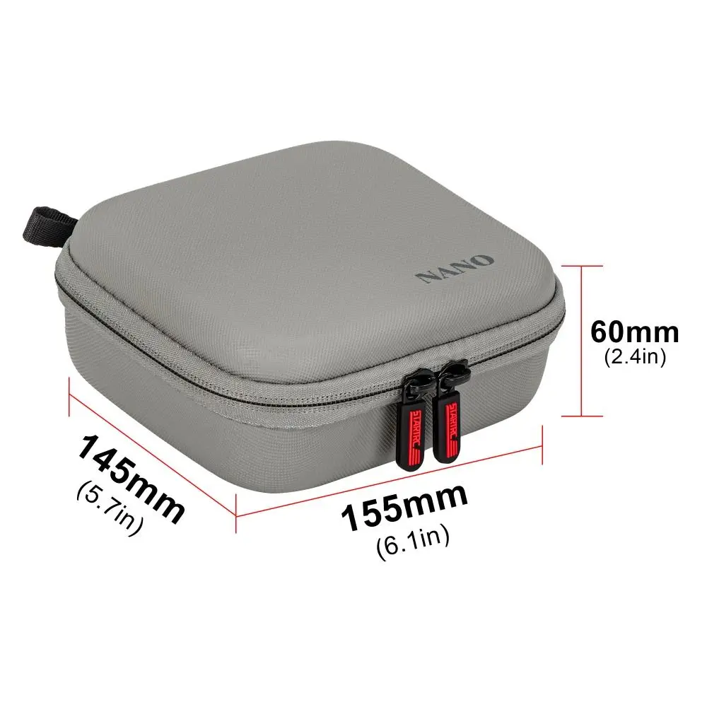 PU Carrying Case with Wristband Waterproof Camera Storage Bag Shockproof Handbag for DJI Osmo Nano Standard Version