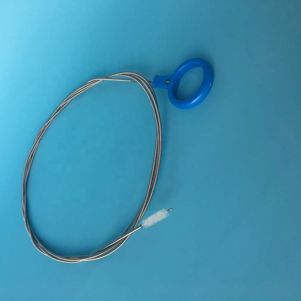 Endoscopic reusable cleaning brush with CE