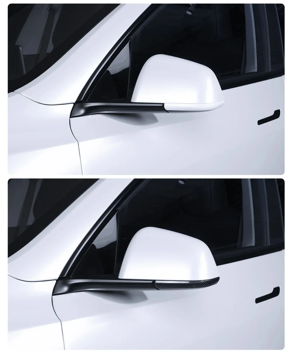 YZ Rückspiegel-Antikollisions-Zierleiste für Tesla Model 3 Highland / Model Y Juniper 2020-2025 Kratzschutz-Aufkleber-Abdeckung – Detail 40