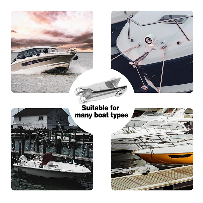 1pc Stainless Steel Boat Anchor Swivel Connector Marine Grade Heavy Duty Anchor Chain Swivel (1/4Inch-5/16Inch) Easy To Use