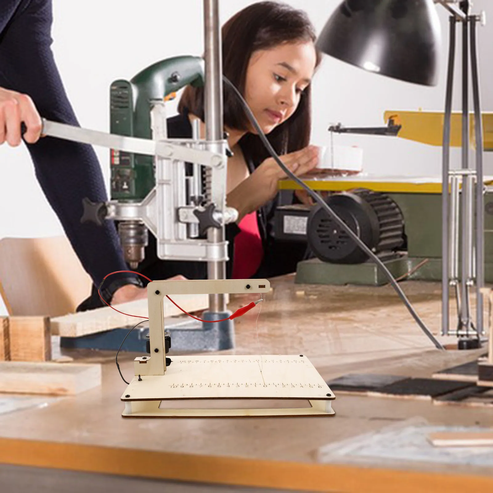 

Foam Cutting Tool Wood 21.50x17.70x13.50cm Precise Scale Cutter Efficient Foam Cutter Table for Science