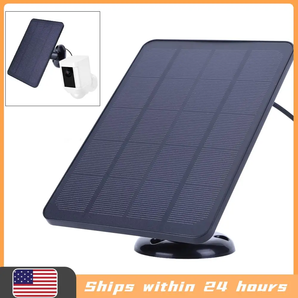 

Солнечная панель 4W 5V с регулируемым настенным кронштейном и кабелем для зарядки 9,8 футов для Ring Stick Up и Spotlight Cam