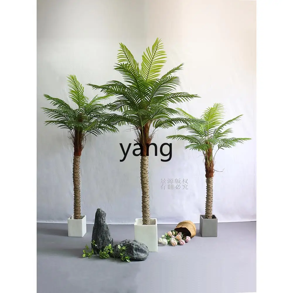 CX Imitation Coconut Tree Indoor Landscape Tropical Green Plant Artificial Coconut Tree Large Bonsai Decoration