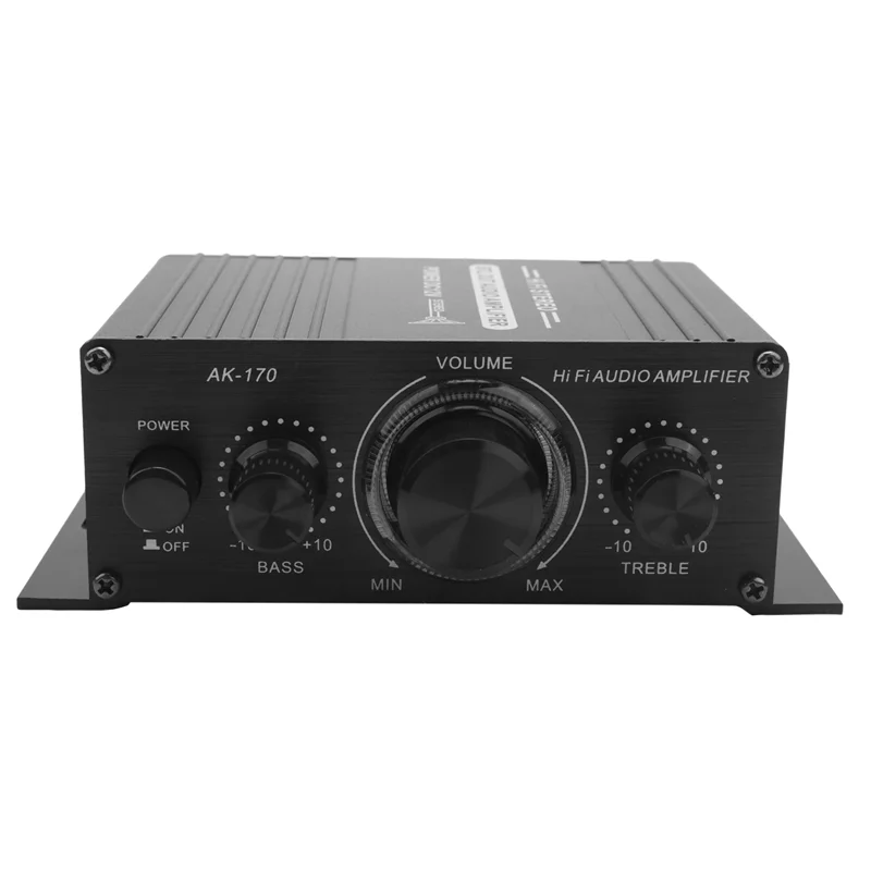 

#690H 12V Car Amplifier Digital Audio Receiver AMP Dual Channel for Home (Black)