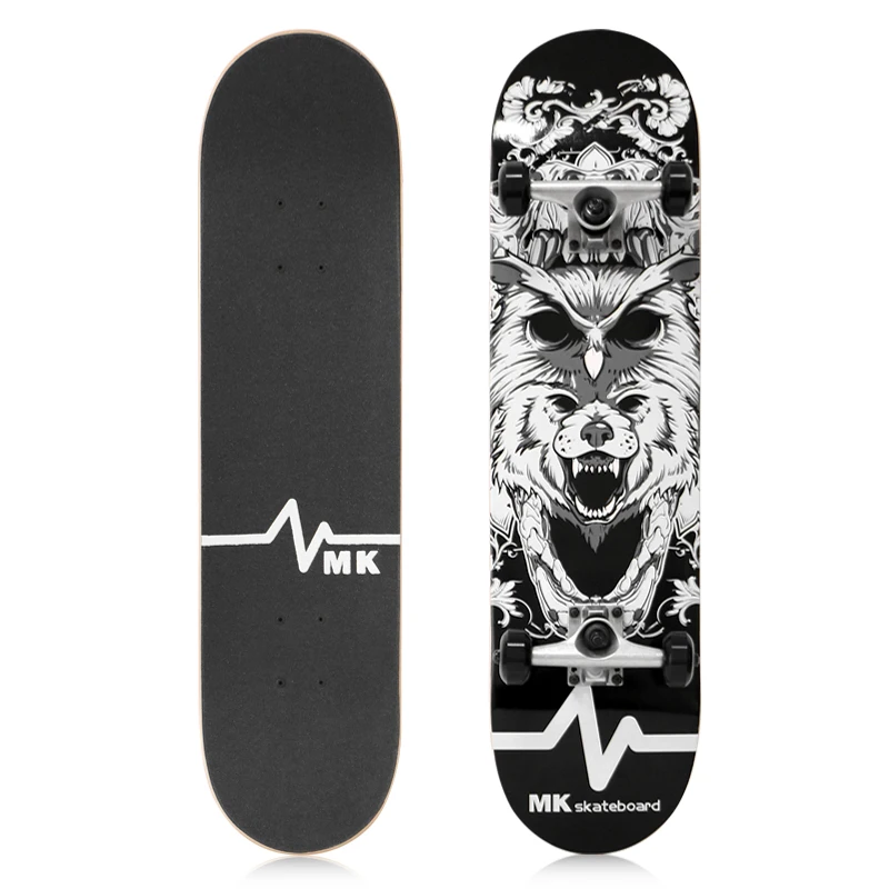 FENGYUAN Factory Wholesale Bulk Custom Printed Professional Canadian Maple Wood Skateboard Deck