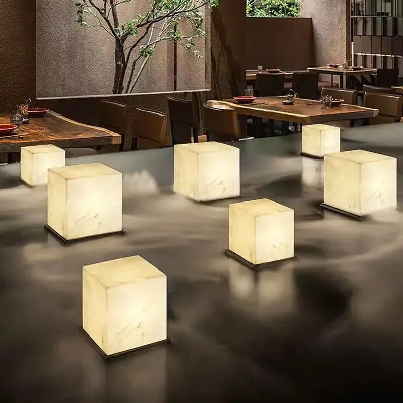 

Cloudstone lamp made of stainless steel, with soft indoor and outdoor lighting, waterproof and rust proof