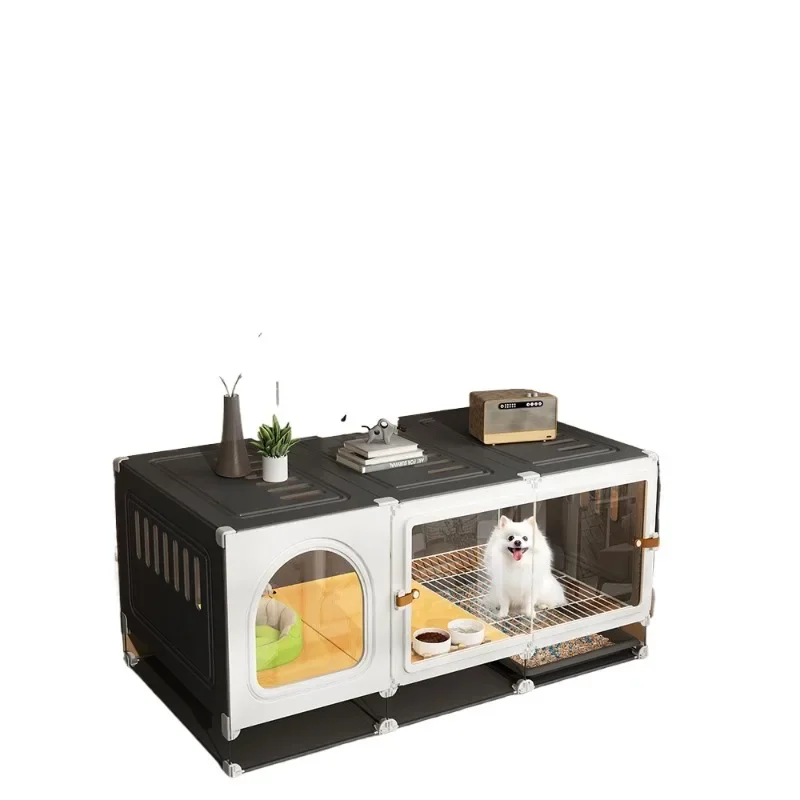 

Dog cage Small dog with toilet Separation One room, one living room, one bathroom Kennel Luxury villa Pet-specific dog cage