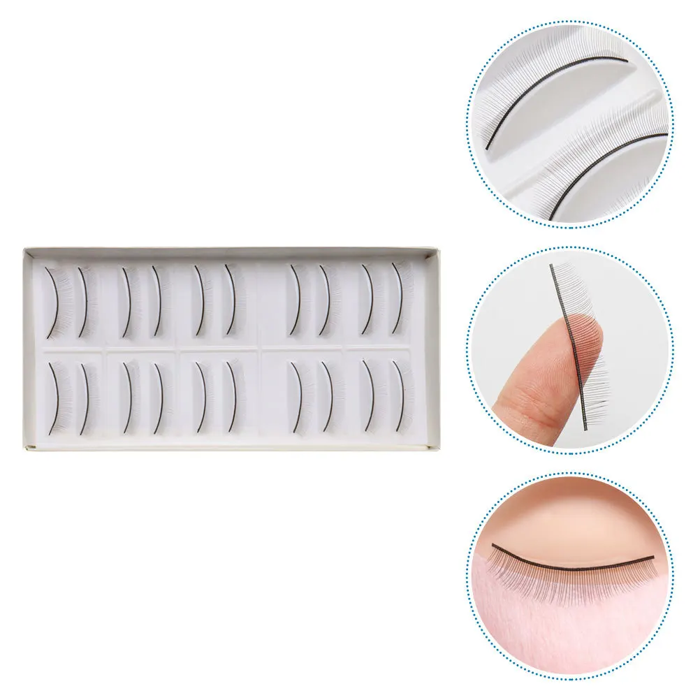 False Eyelashes Self Adhesive Mimic Natural Length Curl Shape Training Extensions For Practice Lash Techniques Makeup