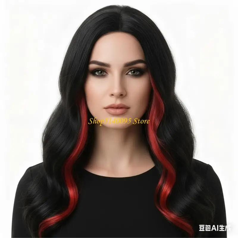 DXAE 파티 가발 긴 물결 모양의 곱슬 가발 코스프레 가발 할로윈 가발 Bang Omber 의상 가발 여자 여자를위한 가발 척