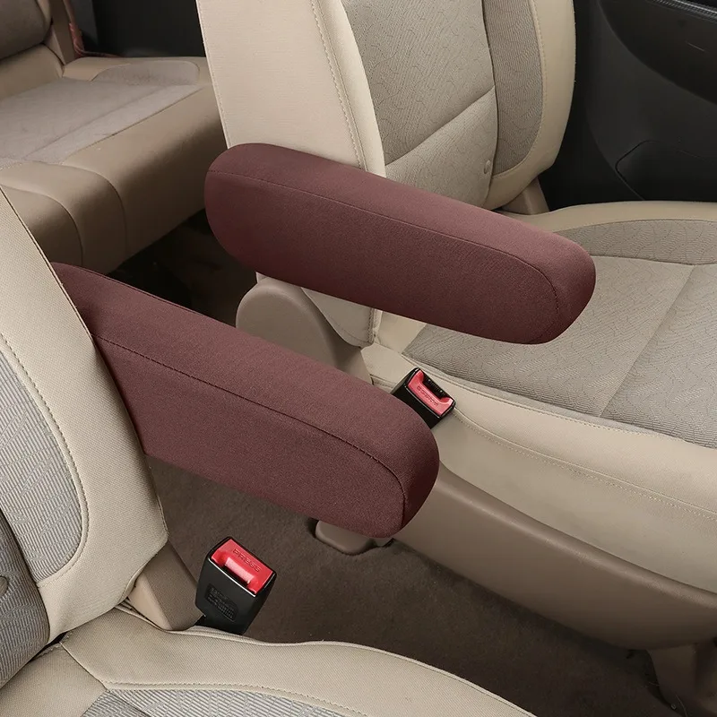 

2PCS Car Seat Armrest Cover Universal Interior Auto Armrests Dust-proof Hand Armrest Protector Soft Comfortable Elastic Cloth