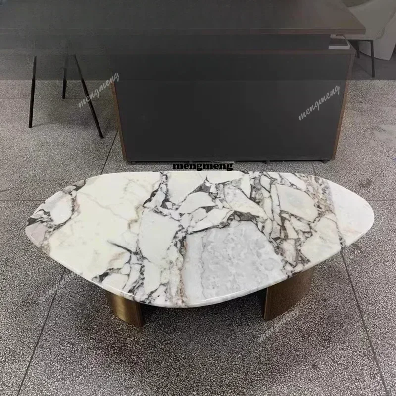 

E182 Minimalism Marble Coffee Table Modern Simple Living Room Sofa Side Coffee Table Originality Villa Home Furniture Couchtisch