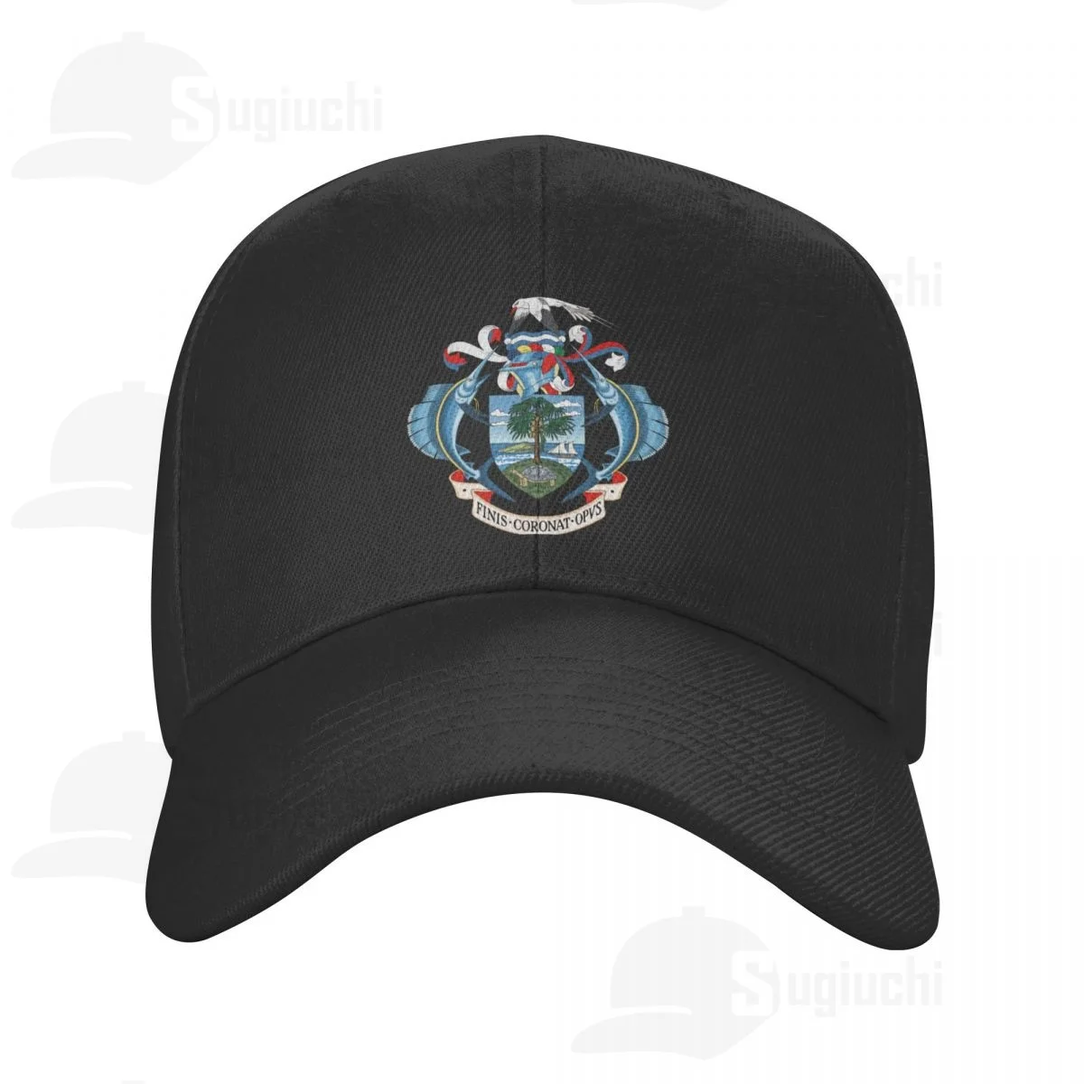 2025 National Emblem Of Seychelles Coat Of Arms Sun Baseball Cap Dad Hats Adjustable For Men Women Unisex Outdoor Hat