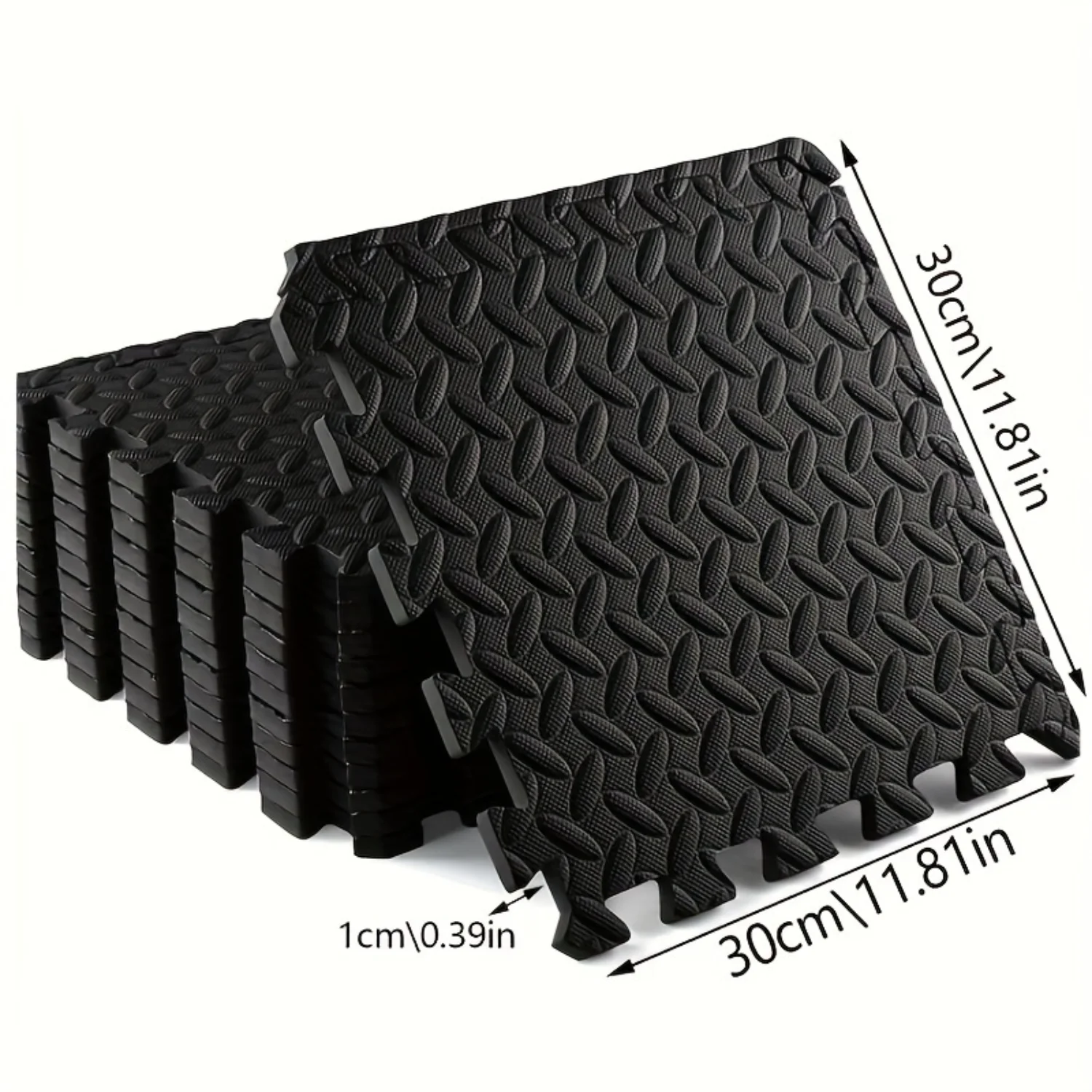Premium Interlocking Foam Floor Mats - Gym & Exercise Slip-Resistant, High-Density, Durable, Absorbent Easy Install Multip
