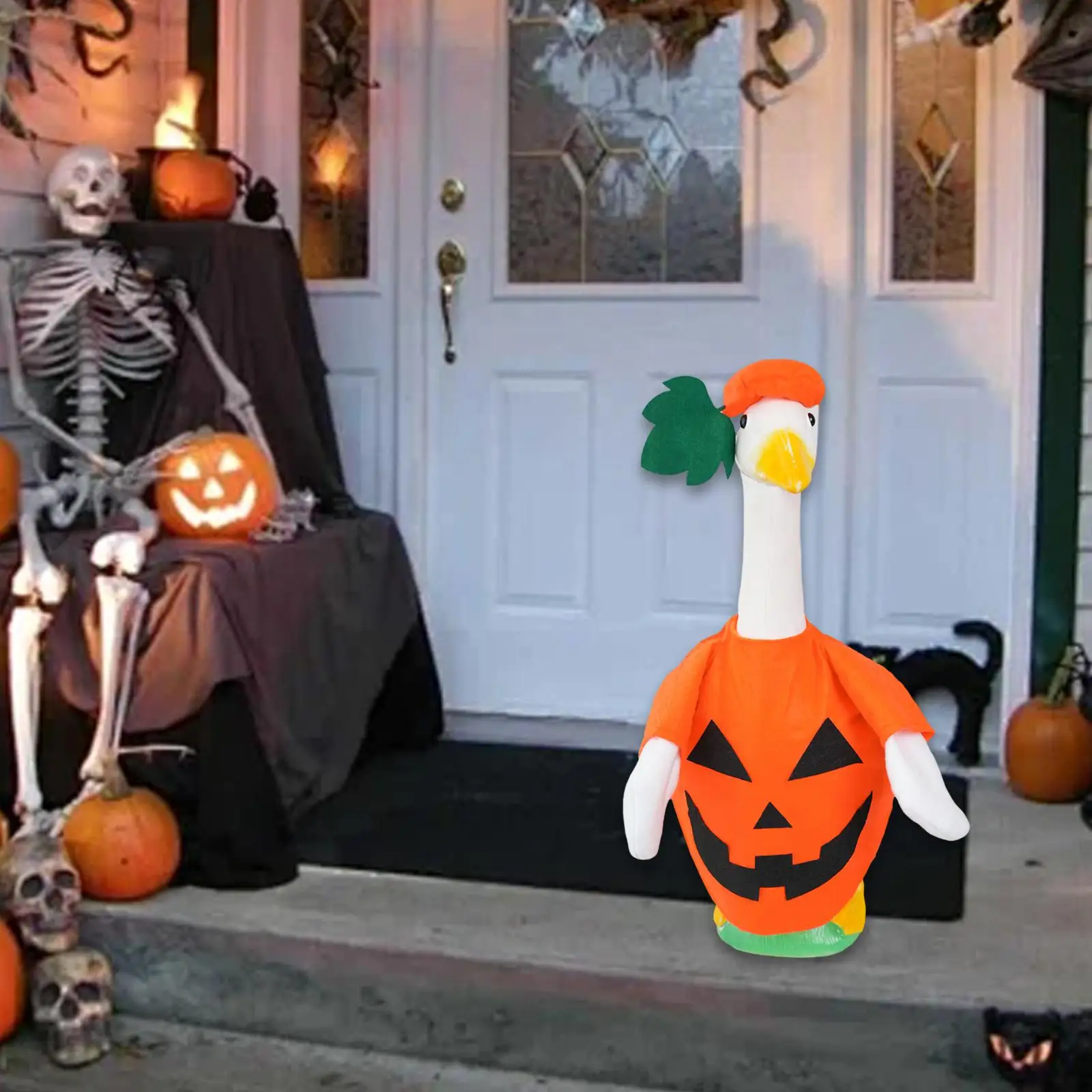 

Goose Outfit Funny Cute Decorative Pumpkin Costume Clothes Garden Goose Costume for Garden Spring Outdoor Landscape Yard