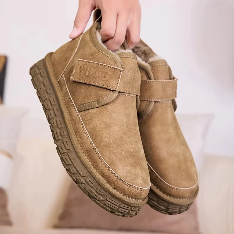 

Women Comfy Warm Fleece Lining Ankle Boots Woman Anti Slip Platform Cotton Shoes Autumn Winter Thick Sole Plush Snow Boots