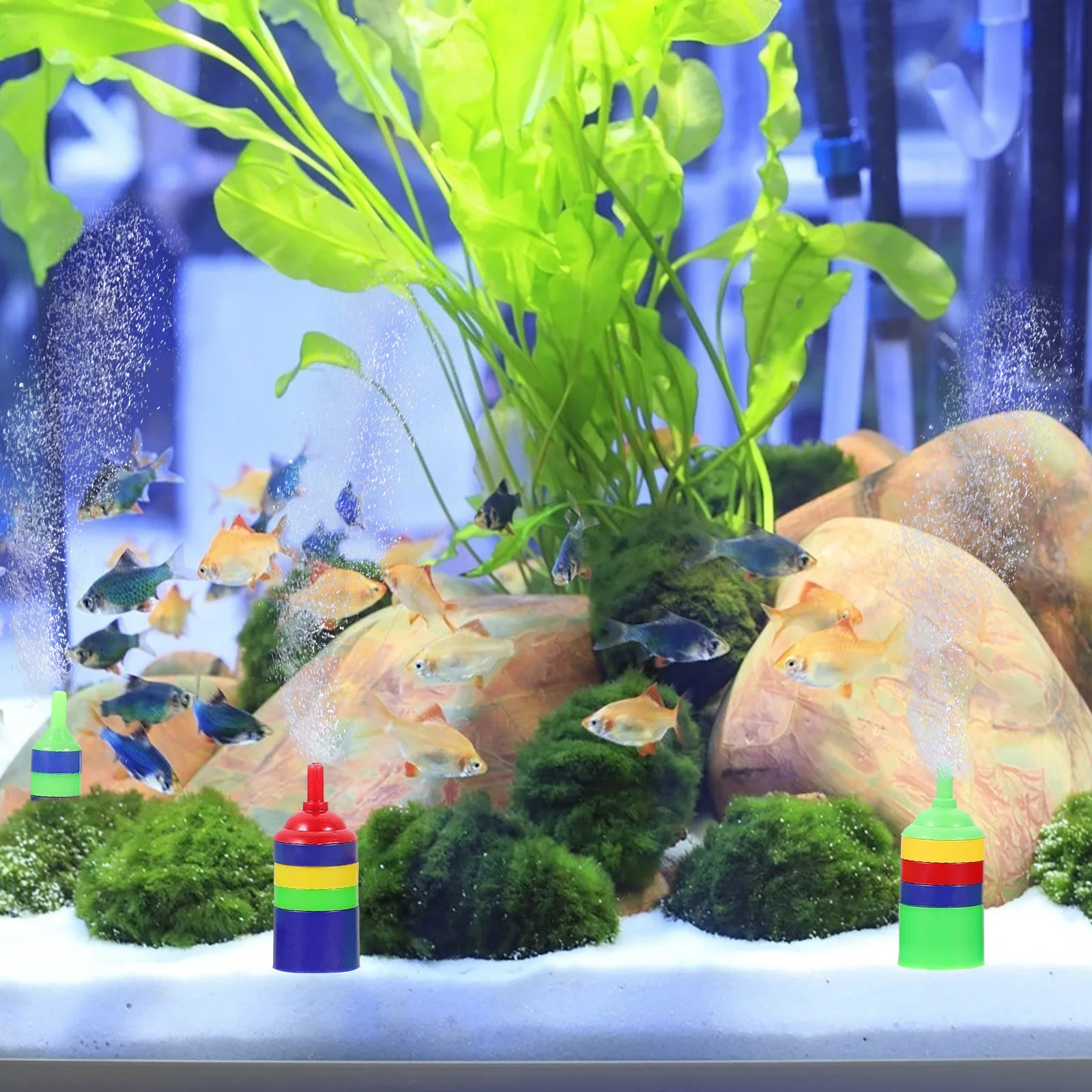 

8Pcs Fish Tank Air Stone Ball Bubble Diffuser Oxygen Oxygenator Aquarium Hydroponic Pond Bubbler Plastic Air Stone