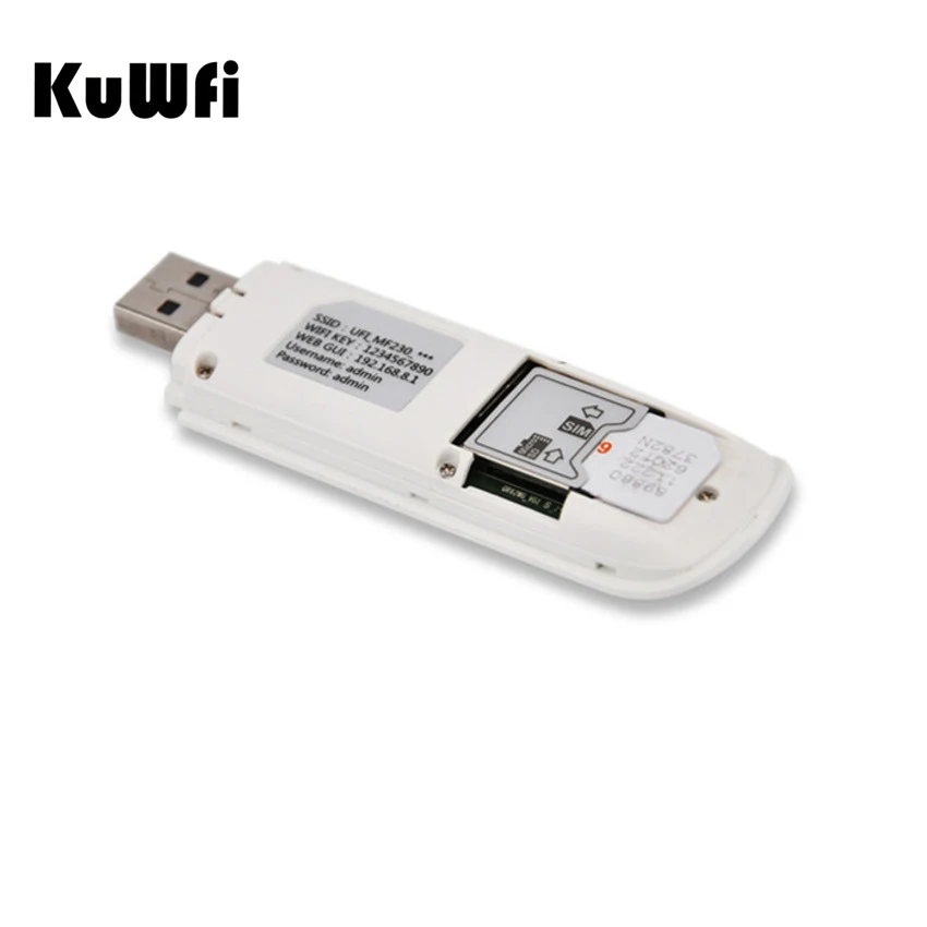 KuWfi 3G Dongle Wifi Modem Mini Router HSPA USB Wireless Router 7.2Mbps Mobile Wifi Hotspot up to 5 Wifi Users