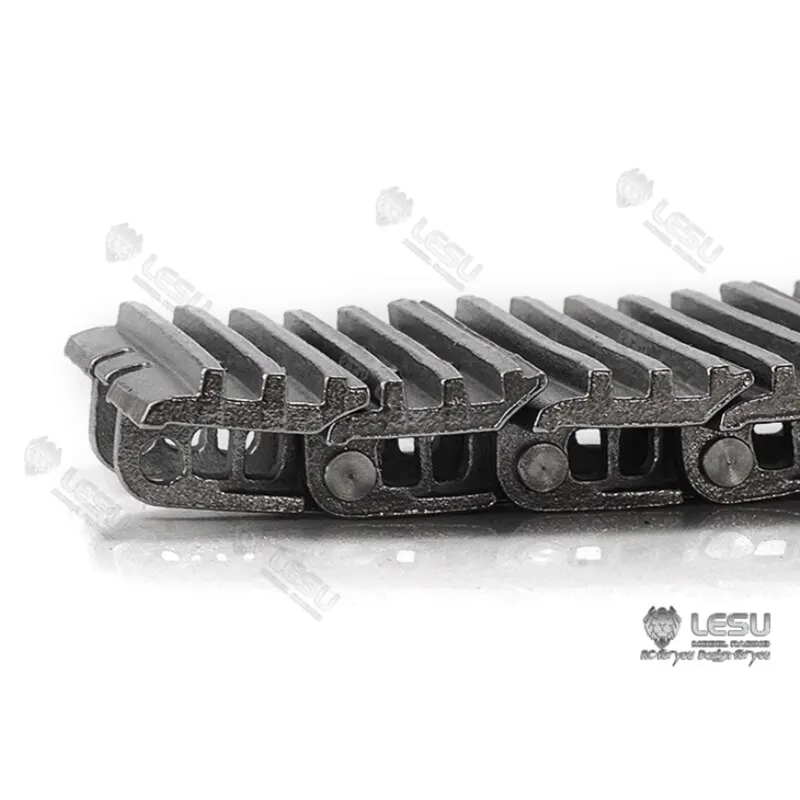 Escavadeira Hidráulica LESU Komatsu AC360, Modelo de Tanque Bulldozer DIY, Trilhas Metálicas para Tanque, 1, 14