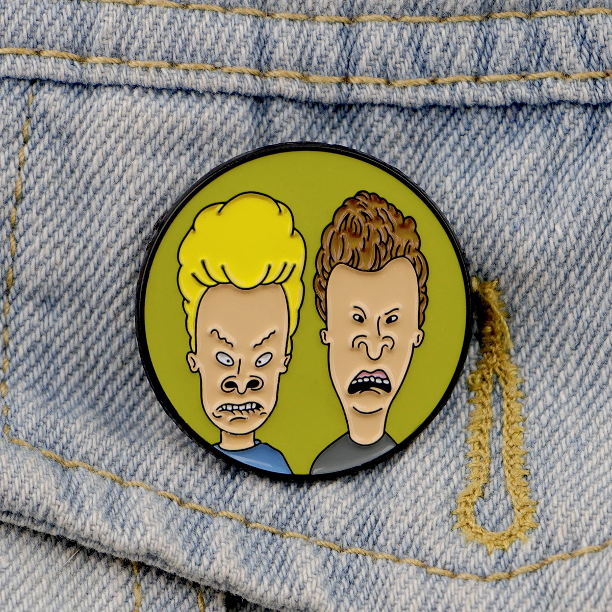 Cartoon-Charakter Emaille-Anstecknadel Lustige Revers-Pins Abzeichen für Rucksäcke für Frauen Metall-Broschen Modeschmuck Accessoires Geschenk – Detail 2