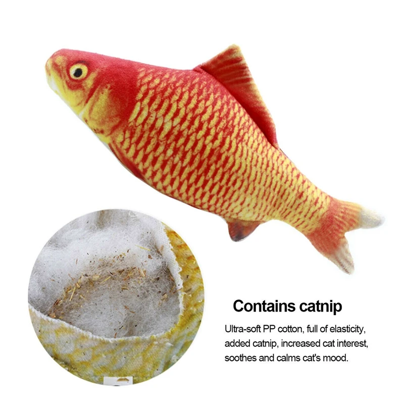 Top Deals 5PCS Catnip Fish Toys For Cat 20Cm Cat Toys Cat Fish Pillow Cat Catnip Toys