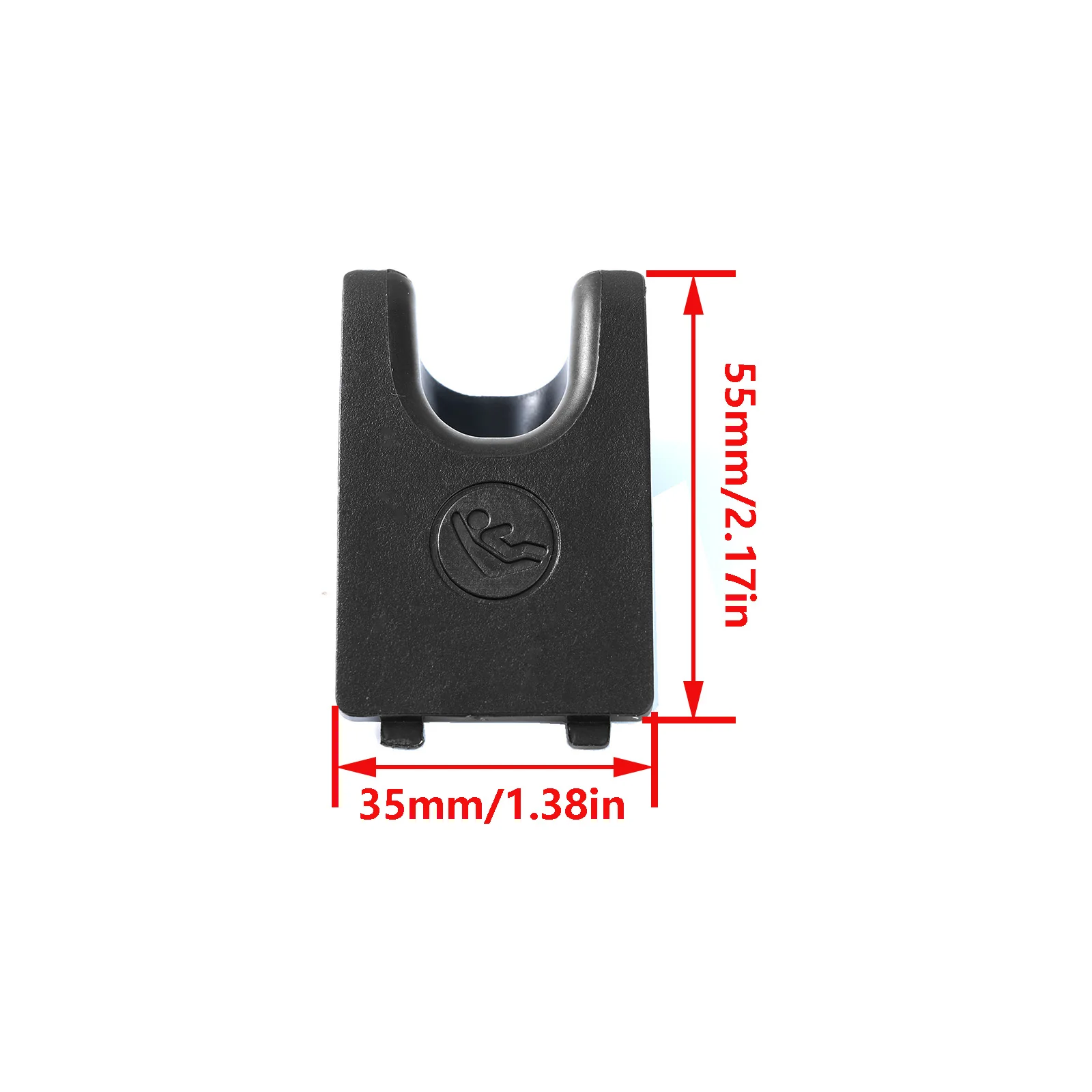 Car Rear Child Seat Anchor Slot Trim Cover Button Black Isofix For Toyota Camry 2017 - 2024 Daihatsu Altis Avalon 2019 - 2022