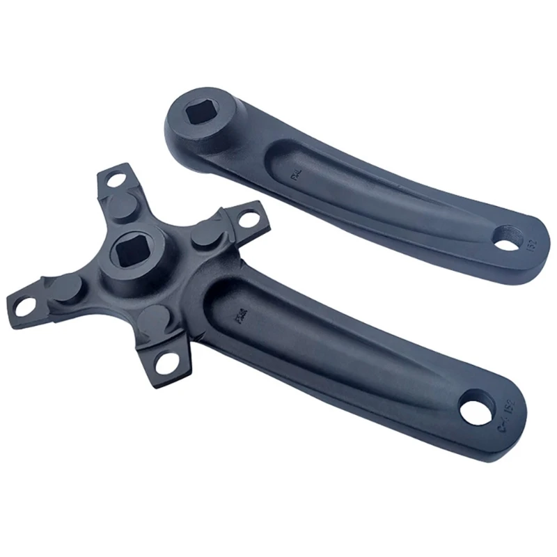 A1A2 152mm Black Crankset Replacements for Mountain Bicycles Aluminium Alloy Direct Mount Crank Arm Set Bicycles Crank Set