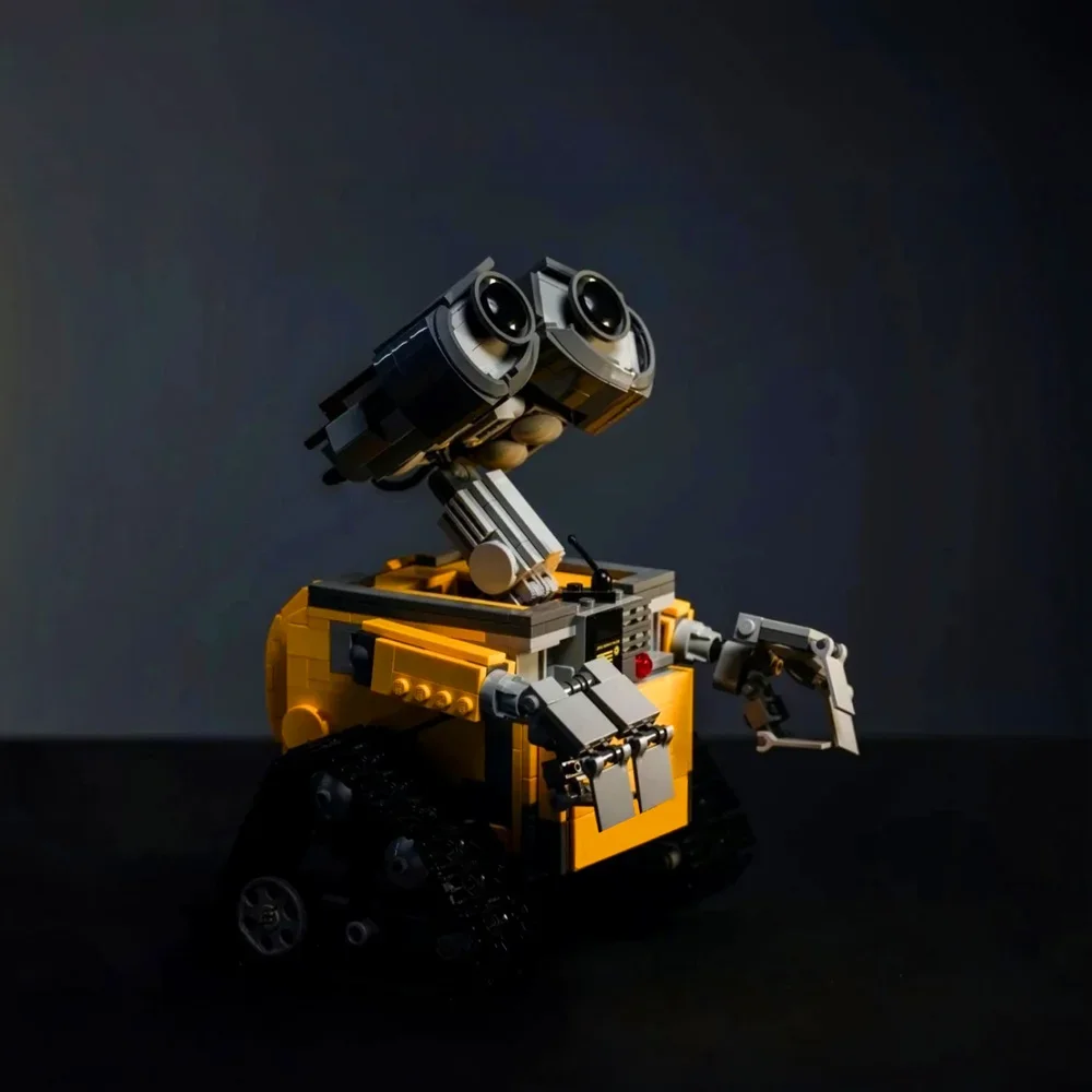 Creative Cute Cartoon Robot Droid Wall-E Figures Display Educational Model Building Block Brick Diy Toy Gift Birthday Set