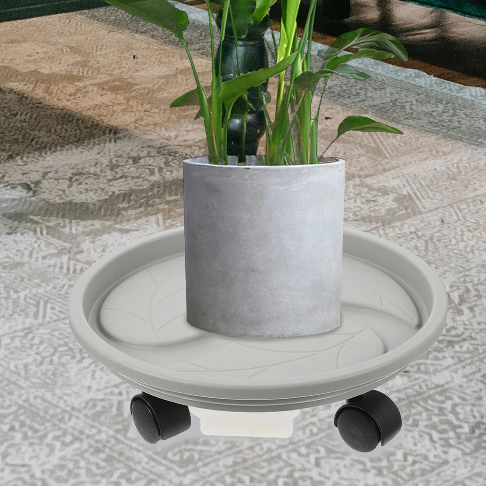

Plant Tray with Wheels Rolling Planter 4# Inner Diameter 30cm Load 50kg Water Container Easy Clean Flowerpot Pots Storage