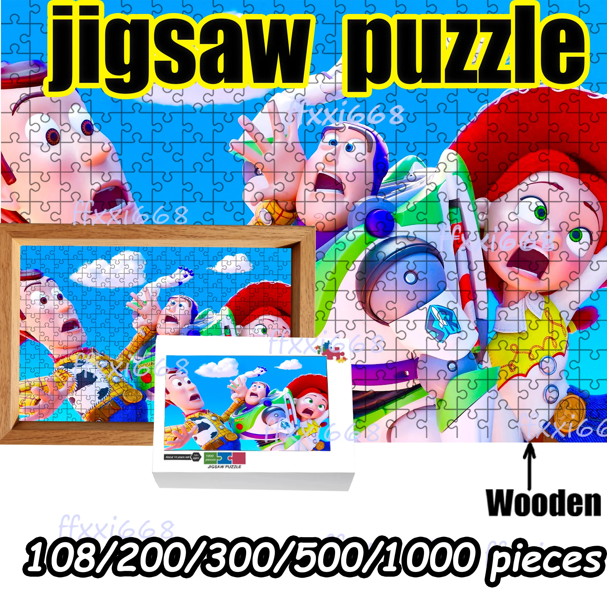 

Деревянный пазл «История игрушек: Базз Лайтер» 108/200/300/500/1000 деталей, высококачественный подарок, увлекательная игрушка