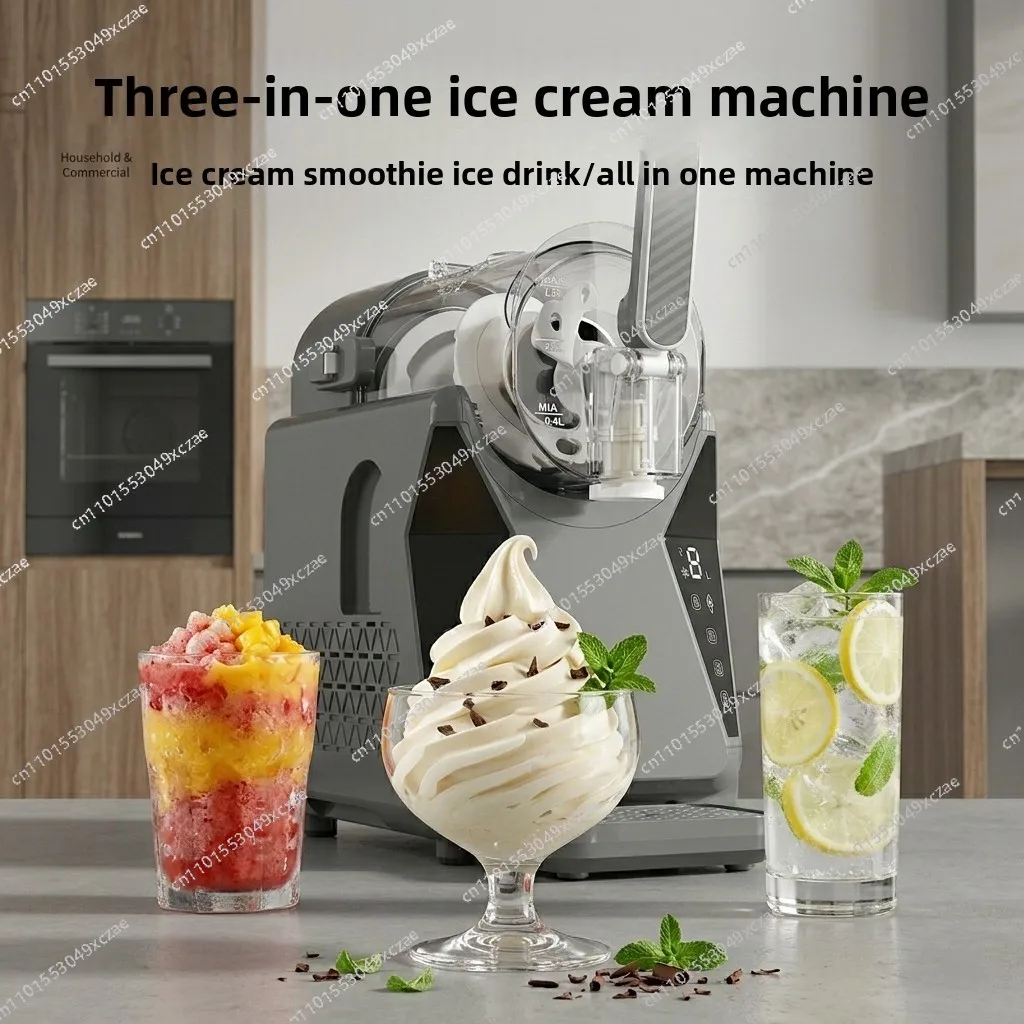 

Household ice cream machine, small commercial snowmelt machine, cold drinks, slush, smoothie, milkshake,fully automatic cleaning